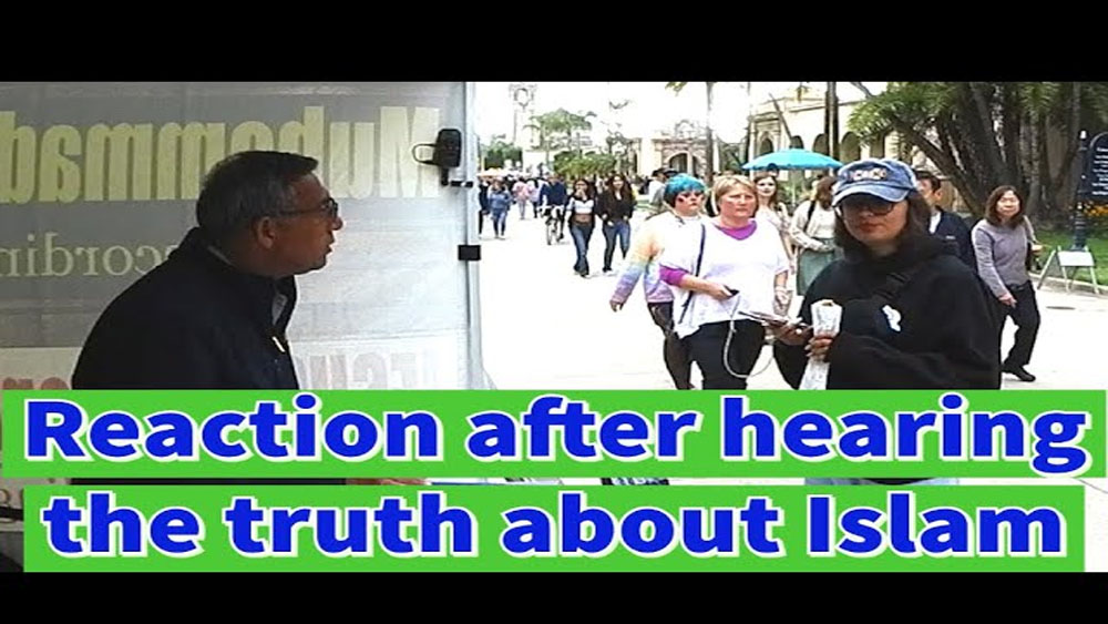 Reaction after hearing the truth about Islam اسلام کی حقیقت سننے کے بعد ردعمل/ balboa park